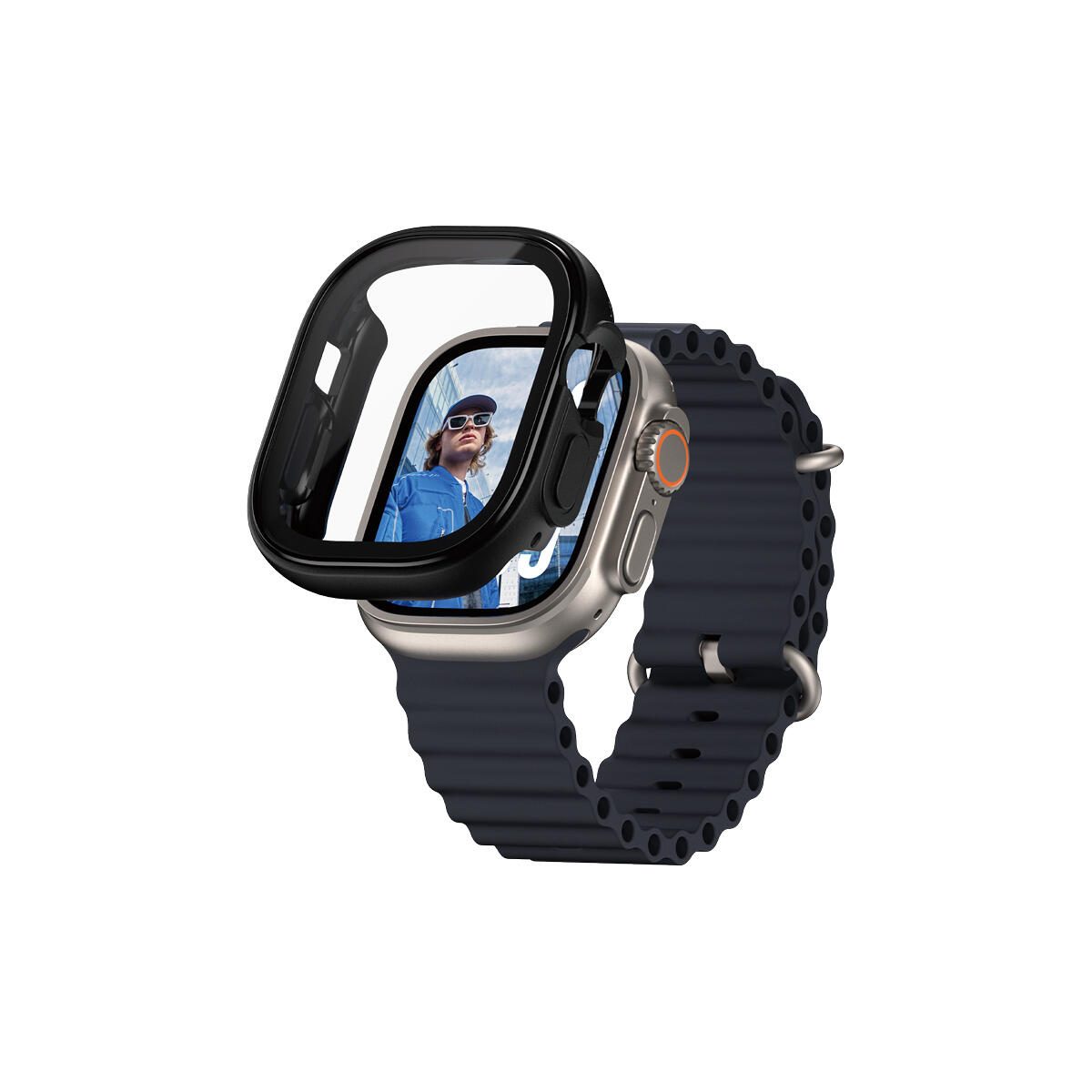 PanzerGlass® Displayschutz Snappie Full Body Schwarz für Apple Watch Ultra 2 PanzerGlass® Displayschutz Snappie Full Body Schwarz für Apple Watch Ultra 2